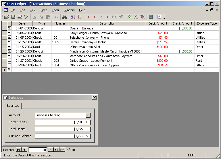 Easy Ledger Screenshot
